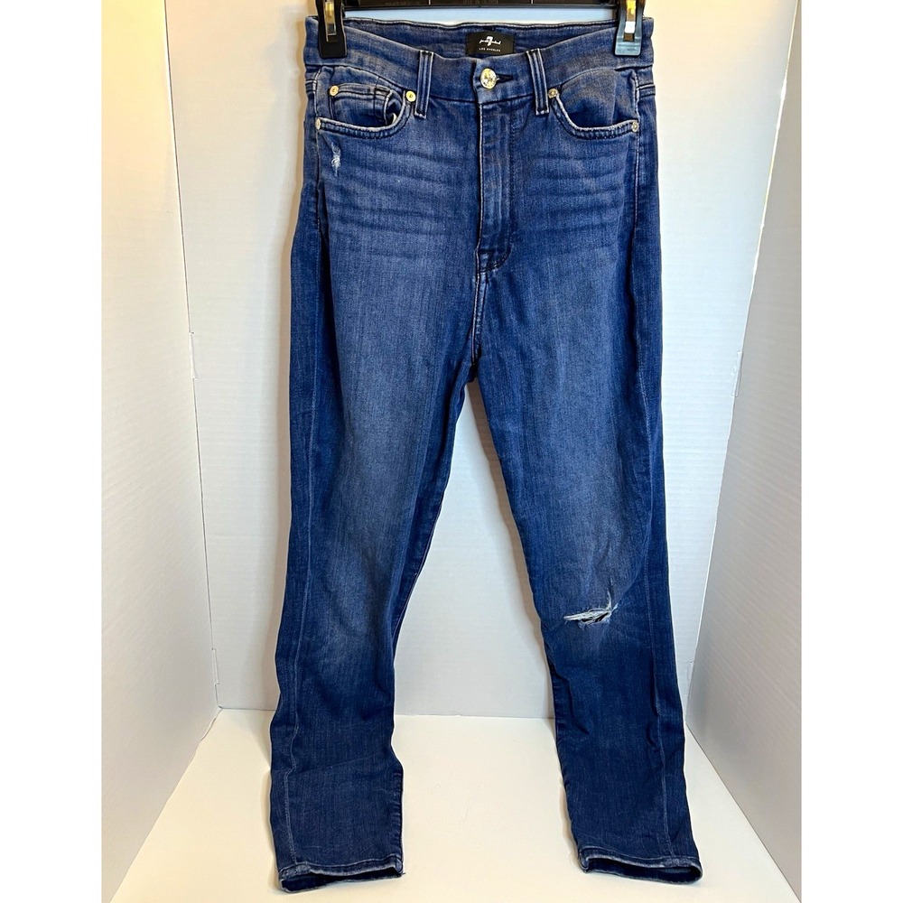 Lot Of 2 7 For All Mankind Ankle Denim Jeans Size 26